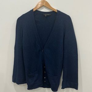 Marc Jacobs Navy Wool Blend Cardigan